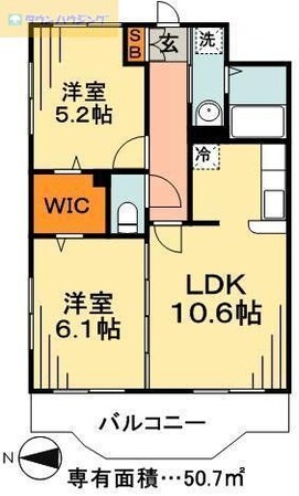 メルベーユの物件間取画像